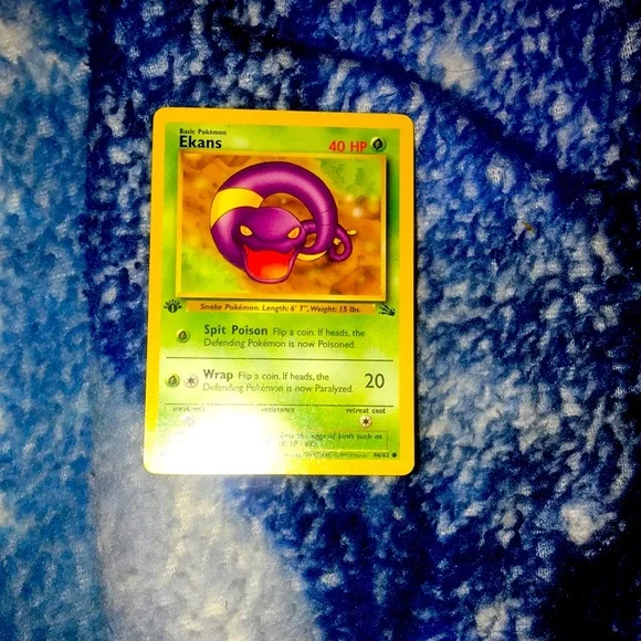 ekans first edition pokemon card Vintage Common